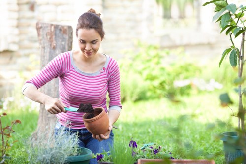 Local transfer station handling recyclable garden materials