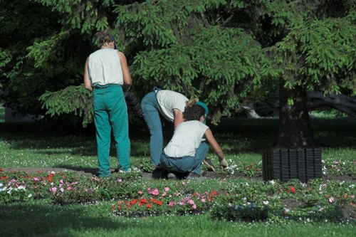 Low-carbon van used for sustainable garden maintenance